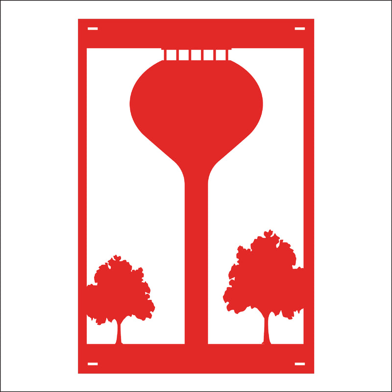 Load image into Gallery viewer, M122 Watertower - Metal Pole Banner