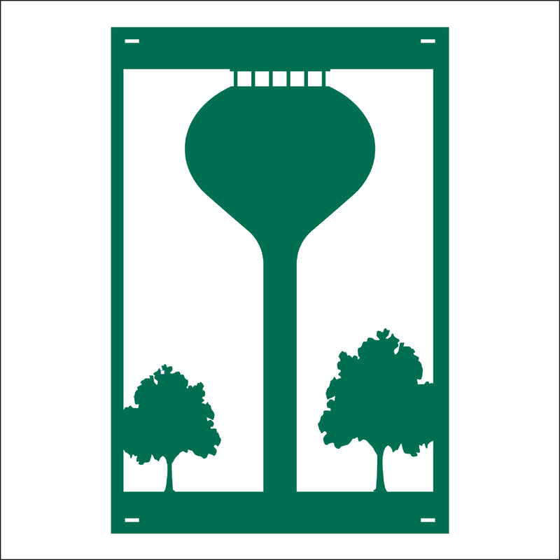Load image into Gallery viewer, M122 Watertower - Metal Pole Banner