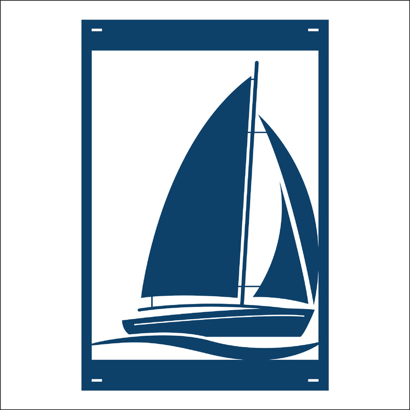 Load image into Gallery viewer, M125 Sailboat - Metal Pole Banner