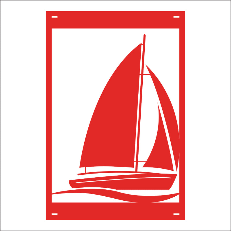 Load image into Gallery viewer, M125 Sailboat - Metal Pole Banner