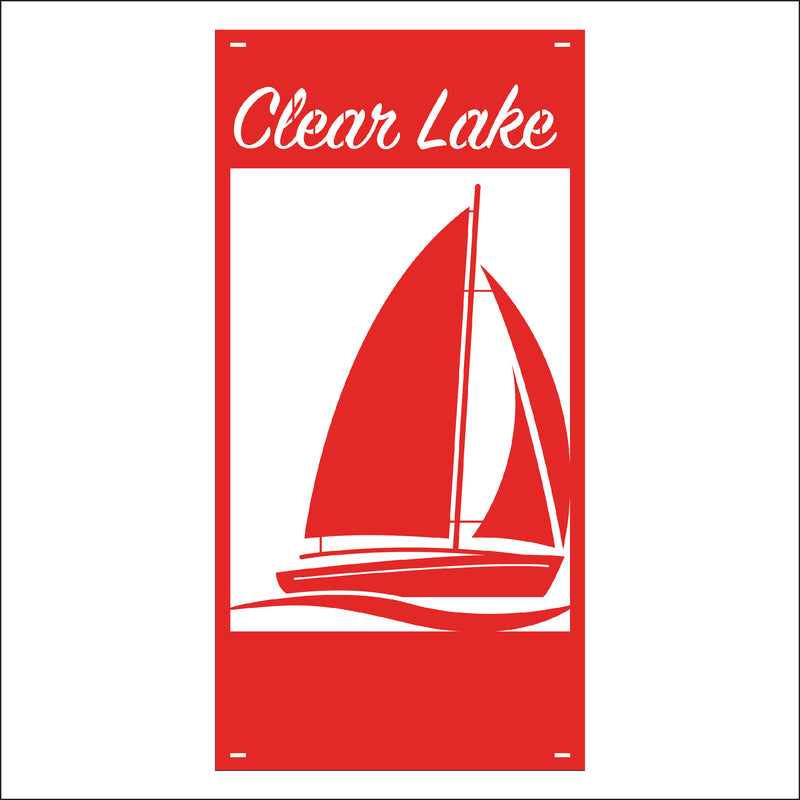 Load image into Gallery viewer, M125 Sailboat - Metal Pole Banner