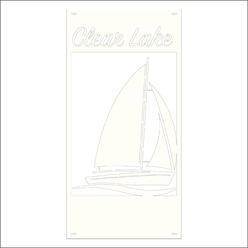 Load image into Gallery viewer, M125 Sailboat - Metal Pole Banner