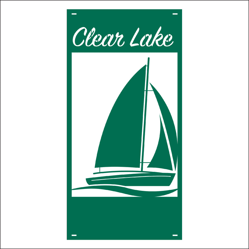 Load image into Gallery viewer, M125 Sailboat - Metal Pole Banner