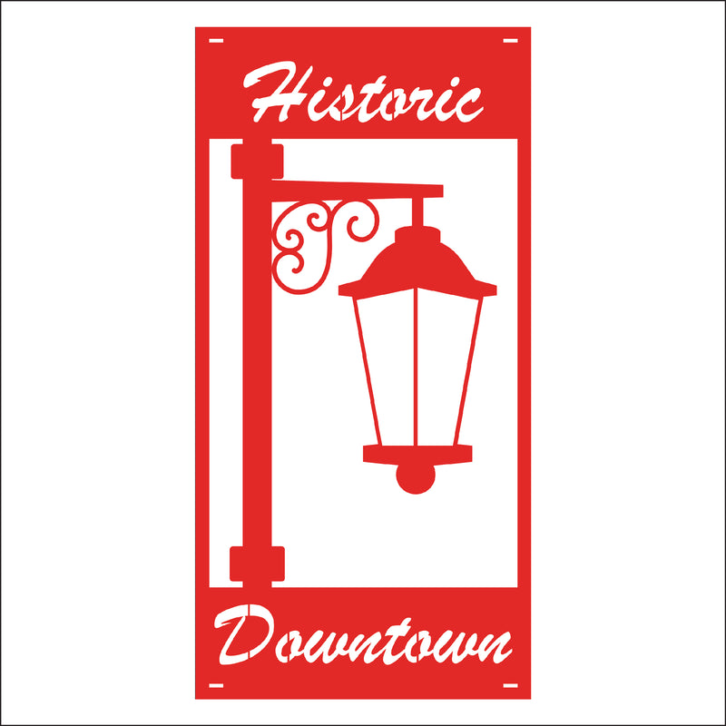 Load image into Gallery viewer, M128 Lamp - Metal Pole Banner