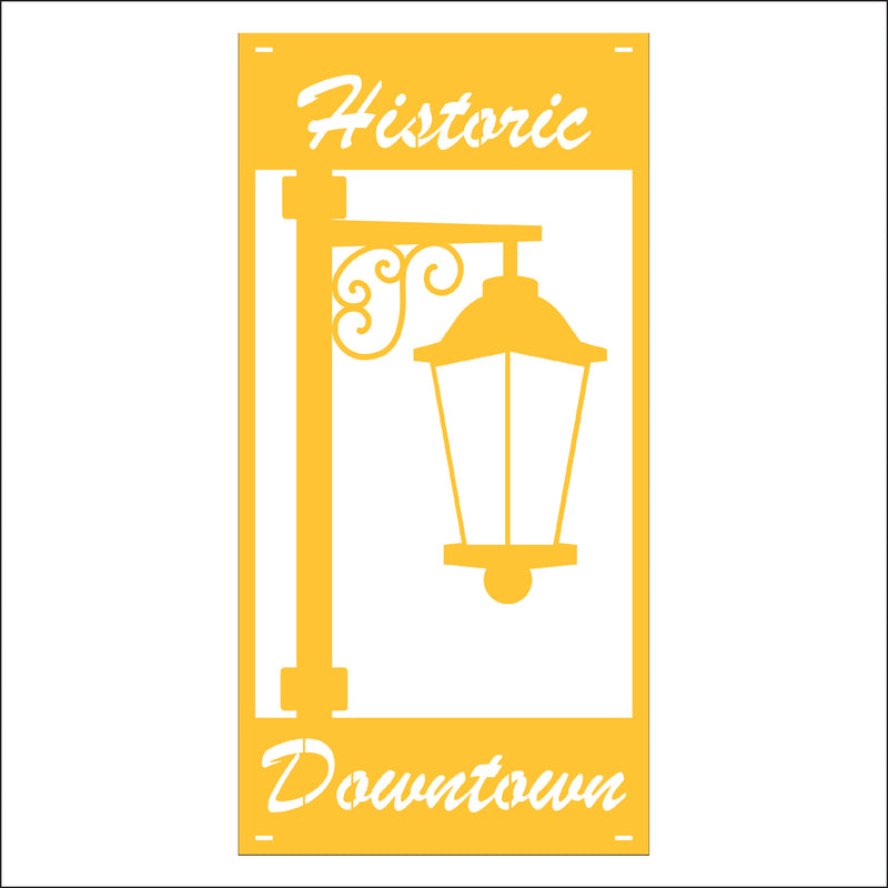 Load image into Gallery viewer, M128 Lamp - Metal Pole Banner