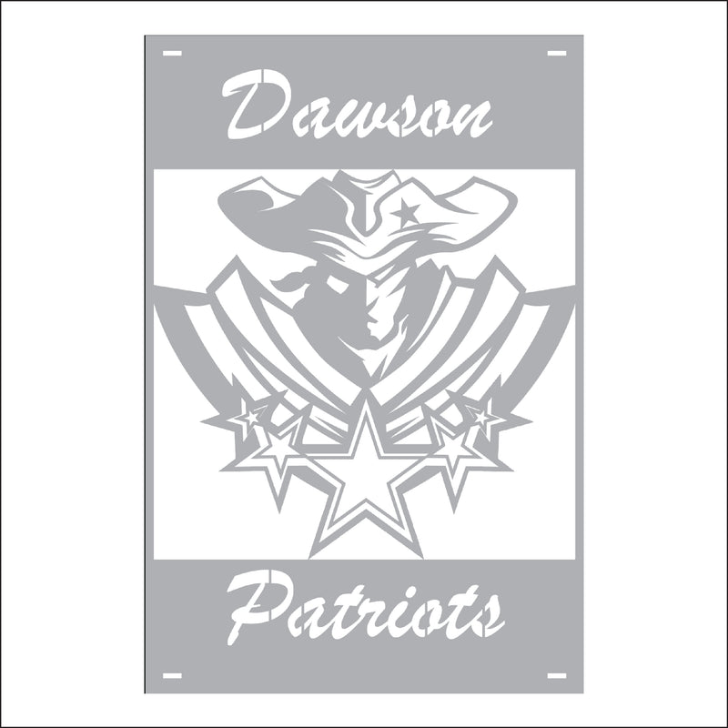 Load image into Gallery viewer, M129 Mascot Patriots - Metal Pole Banner