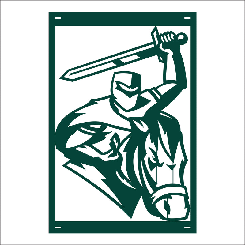 Load image into Gallery viewer, M130 Mascot Knights - Metal Pole Banner