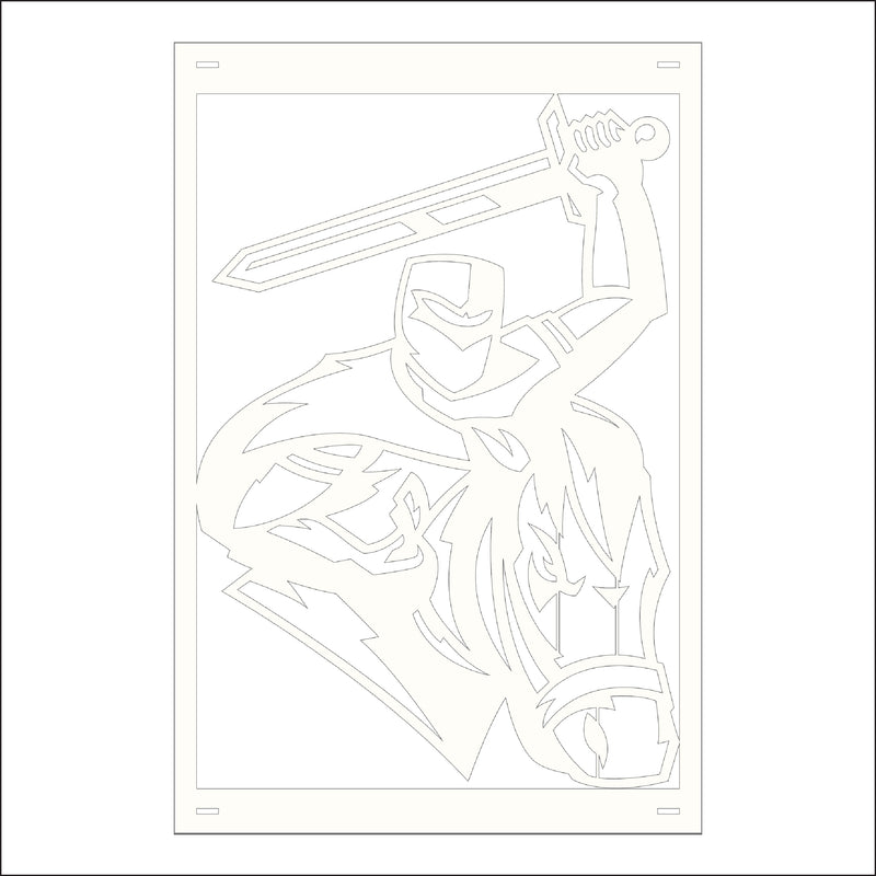 Load image into Gallery viewer, M130 Mascot Knights - Metal Pole Banner