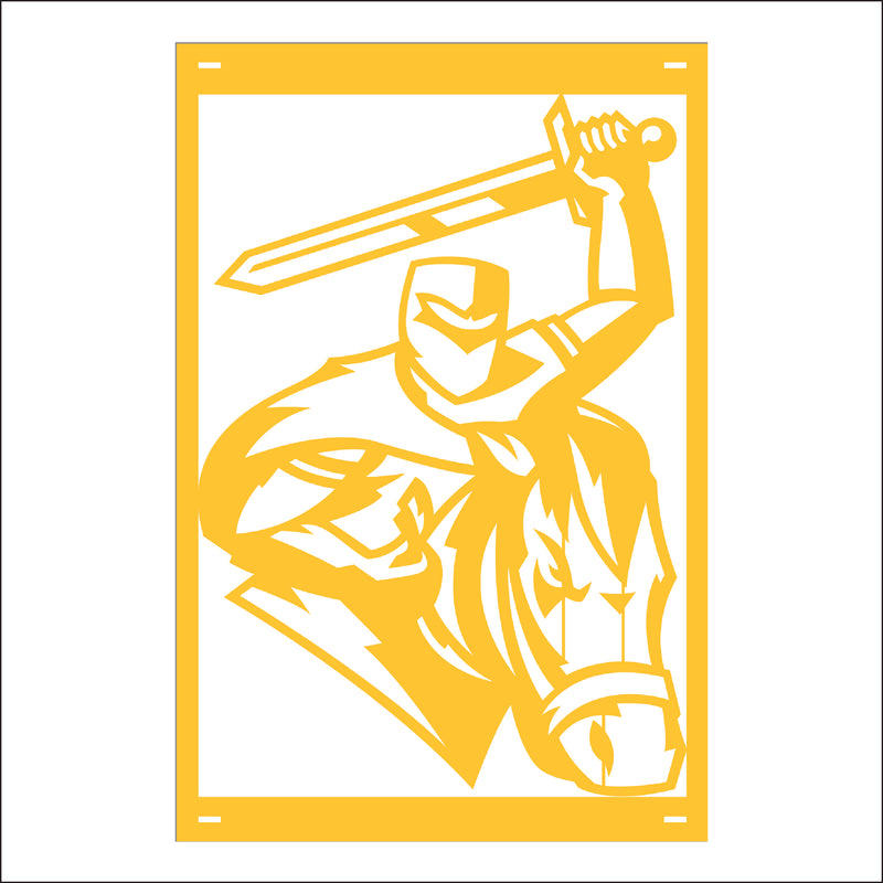Load image into Gallery viewer, M130 Mascot Knights - Metal Pole Banner