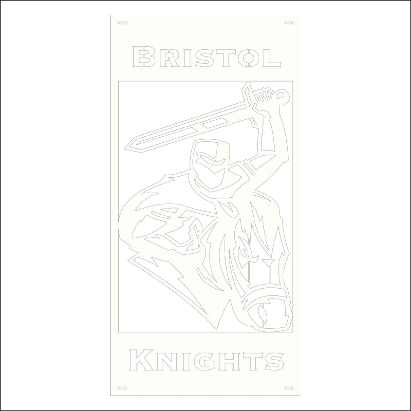 Load image into Gallery viewer, M130 Mascot Knights - Metal Pole Banner