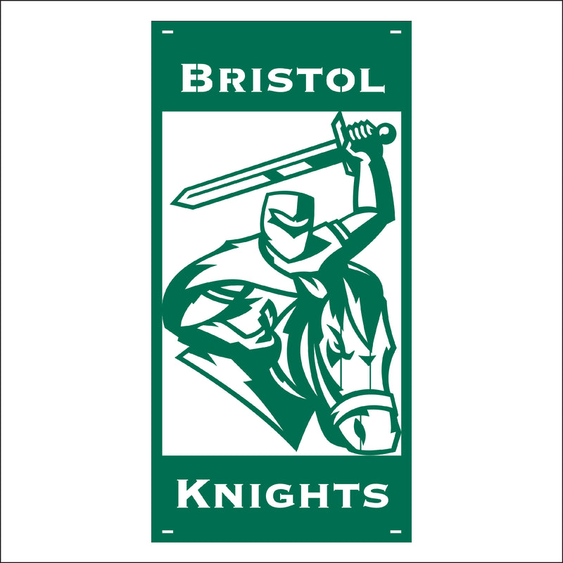 Load image into Gallery viewer, M130 Mascot Knights - Metal Pole Banner