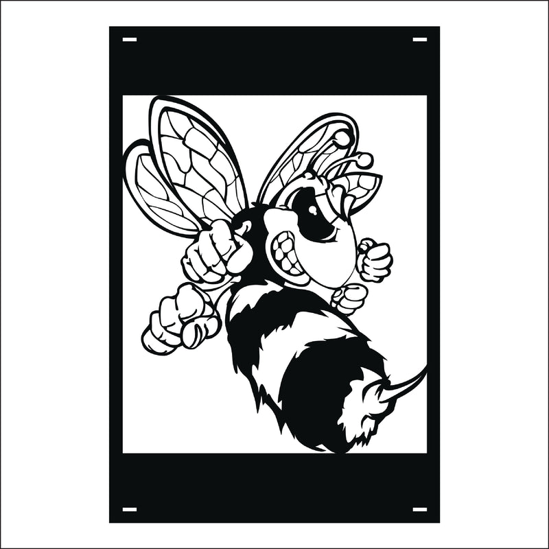 Load image into Gallery viewer, M131 Mascot Hornets - Metal Pole Banner