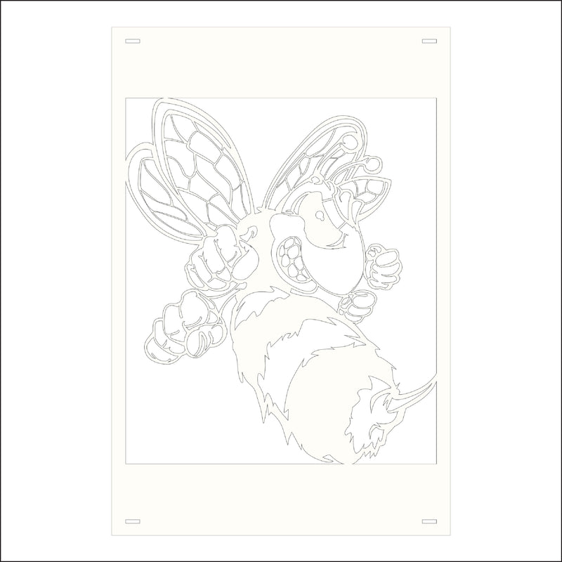 Load image into Gallery viewer, M131 Mascot Hornets - Metal Pole Banner