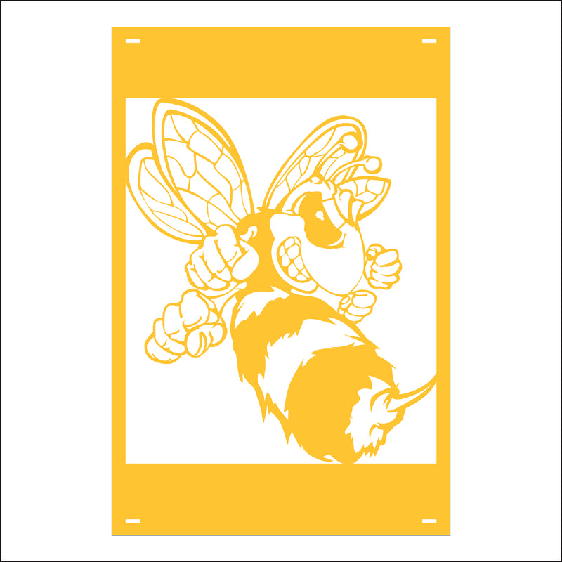 Load image into Gallery viewer, M131 Mascot Hornets - Metal Pole Banner