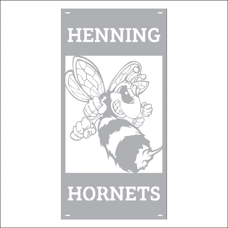 Load image into Gallery viewer, M131 Mascot Hornets - Metal Pole Banner