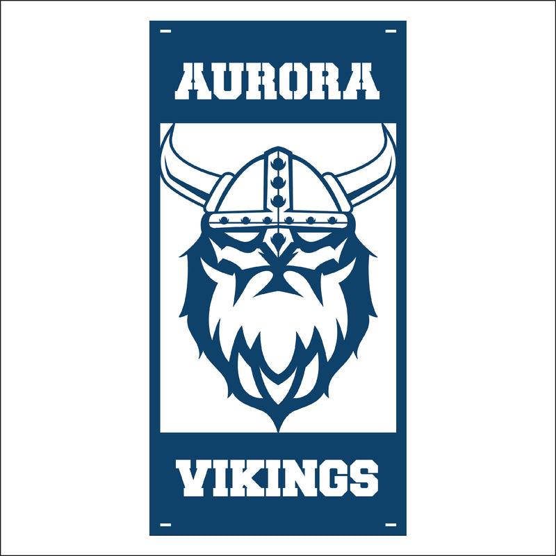Load image into Gallery viewer, M132 Mascot Vikings - Metal Pole Banner