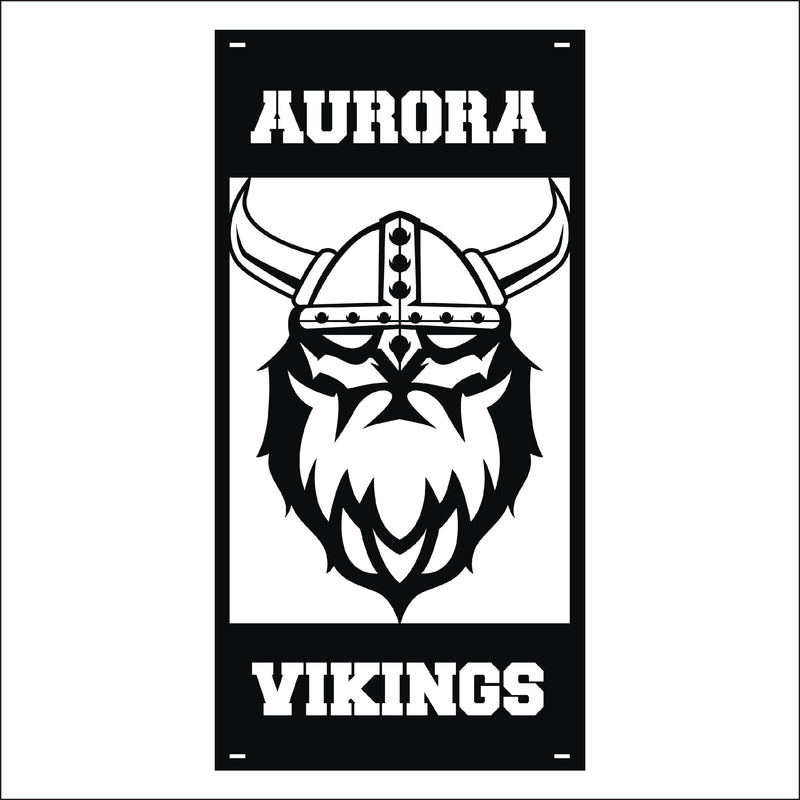 Load image into Gallery viewer, M132 Mascot Vikings - Metal Pole Banner