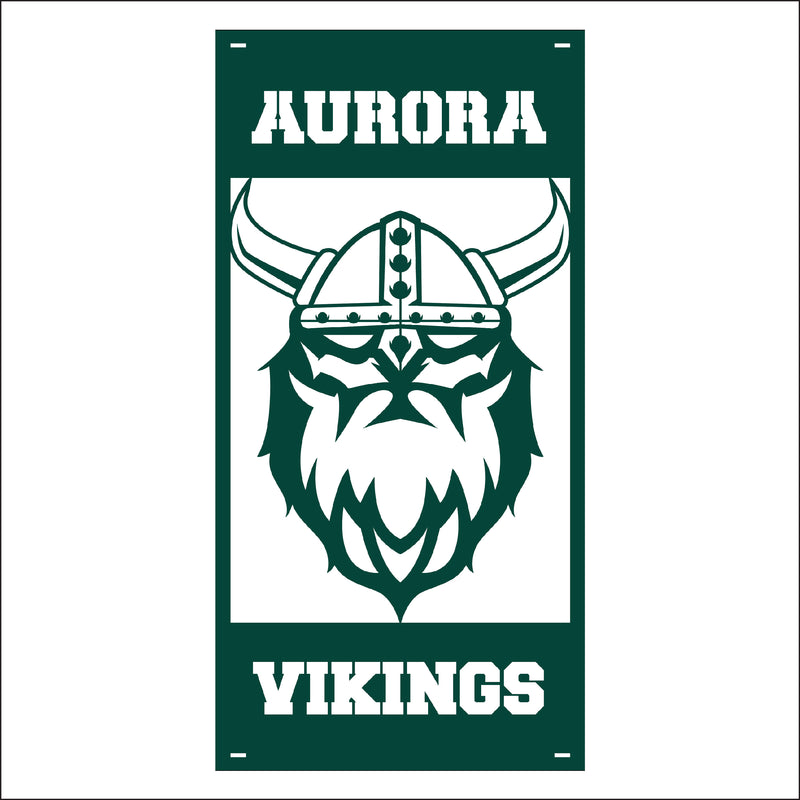 Load image into Gallery viewer, M132 Mascot Vikings - Metal Pole Banner