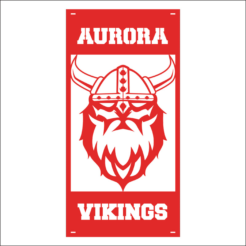 Load image into Gallery viewer, M132 Mascot Vikings - Metal Pole Banner