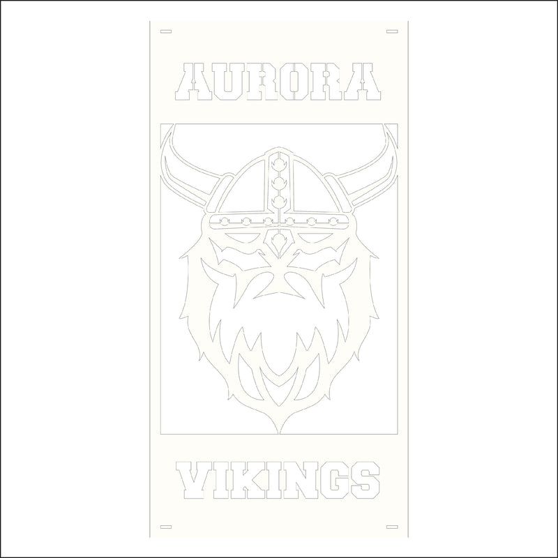 Load image into Gallery viewer, M132 Mascot Vikings - Metal Pole Banner