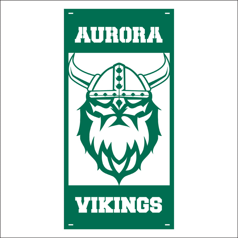Load image into Gallery viewer, M132 Mascot Vikings - Metal Pole Banner
