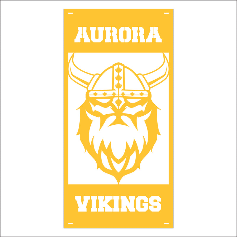 Load image into Gallery viewer, M132 Mascot Vikings - Metal Pole Banner
