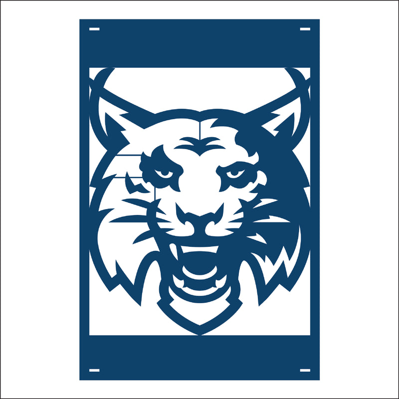 Load image into Gallery viewer, M134 Mascot Lynx - Metal Pole Banner
