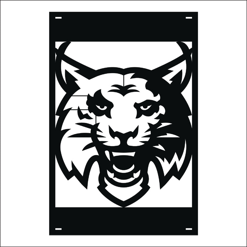 Load image into Gallery viewer, M134 Mascot Lynx - Metal Pole Banner