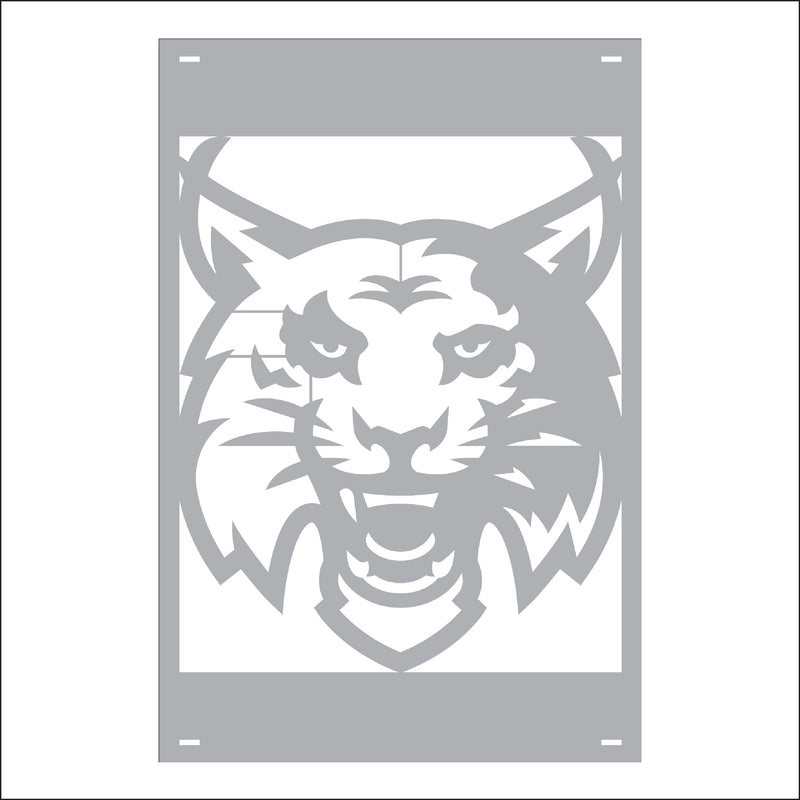 Load image into Gallery viewer, M134 Mascot Lynx - Metal Pole Banner