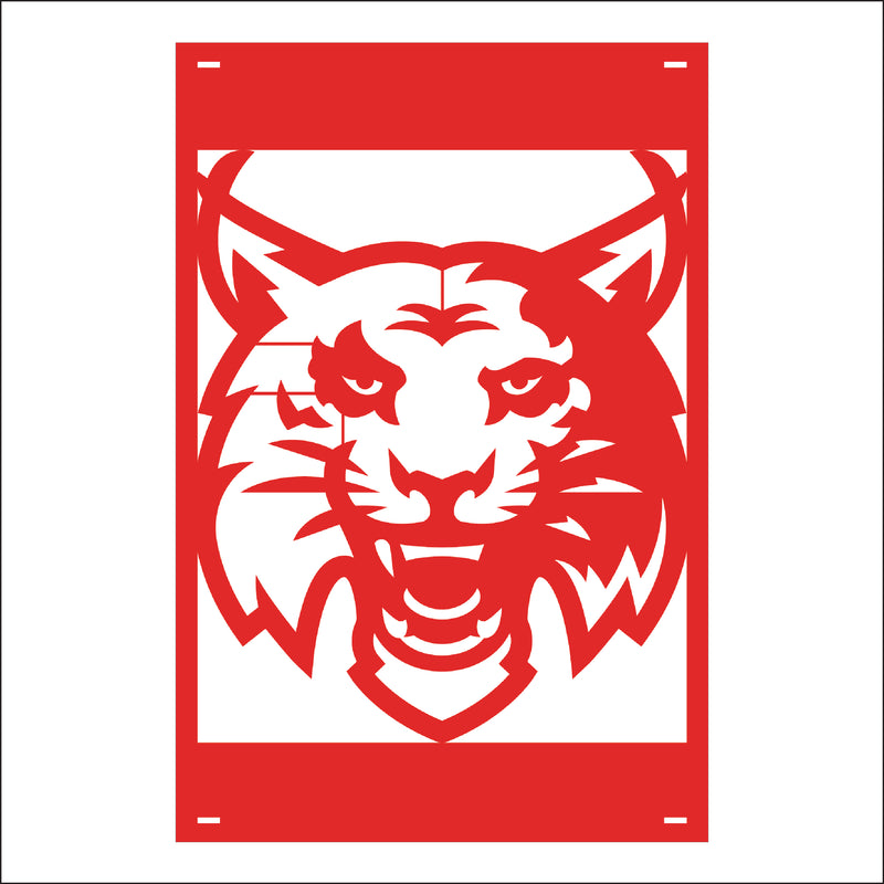 Load image into Gallery viewer, M134 Mascot Lynx - Metal Pole Banner