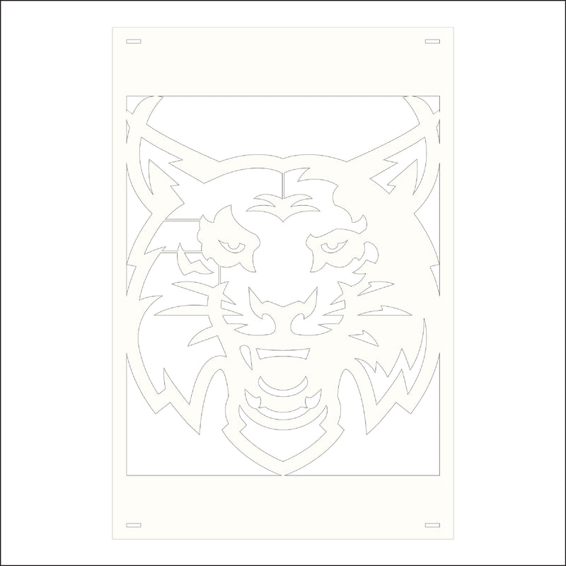 Load image into Gallery viewer, M134 Mascot Lynx - Metal Pole Banner