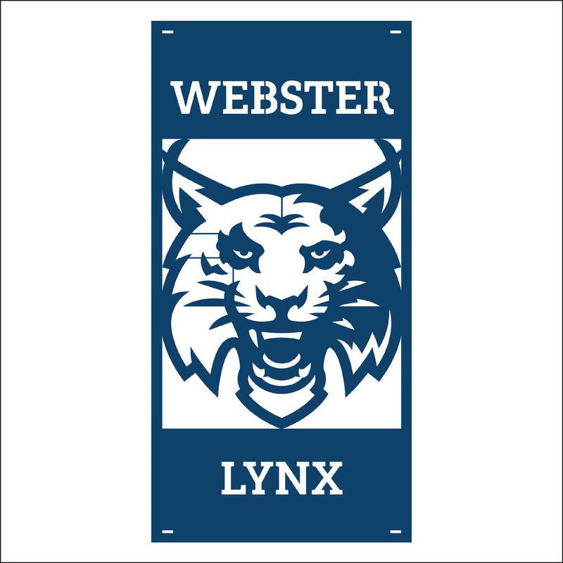 Load image into Gallery viewer, M134 Mascot Lynx - Metal Pole Banner