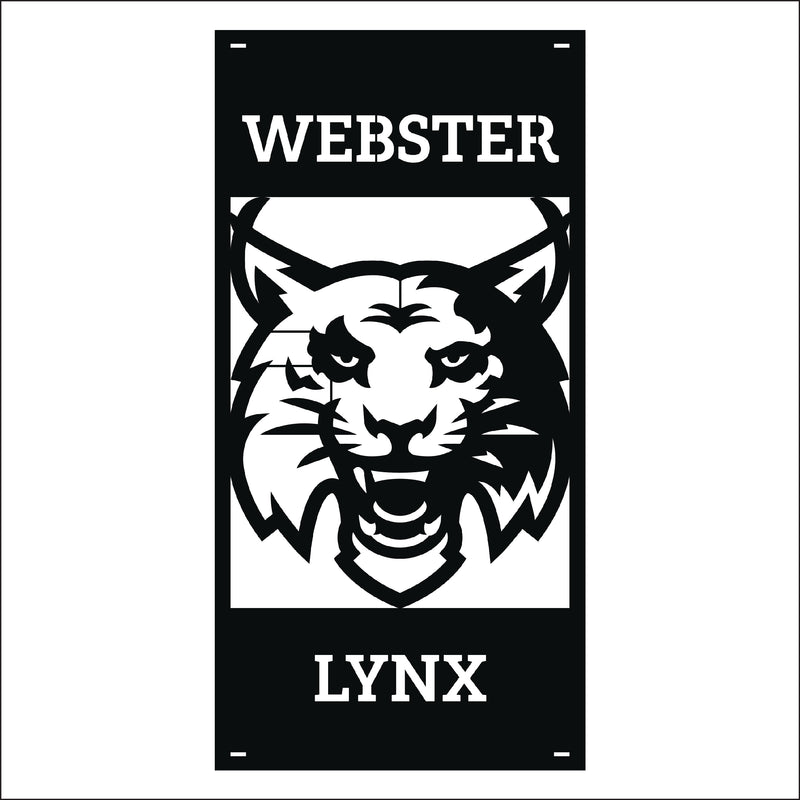Load image into Gallery viewer, M134 Mascot Lynx - Metal Pole Banner