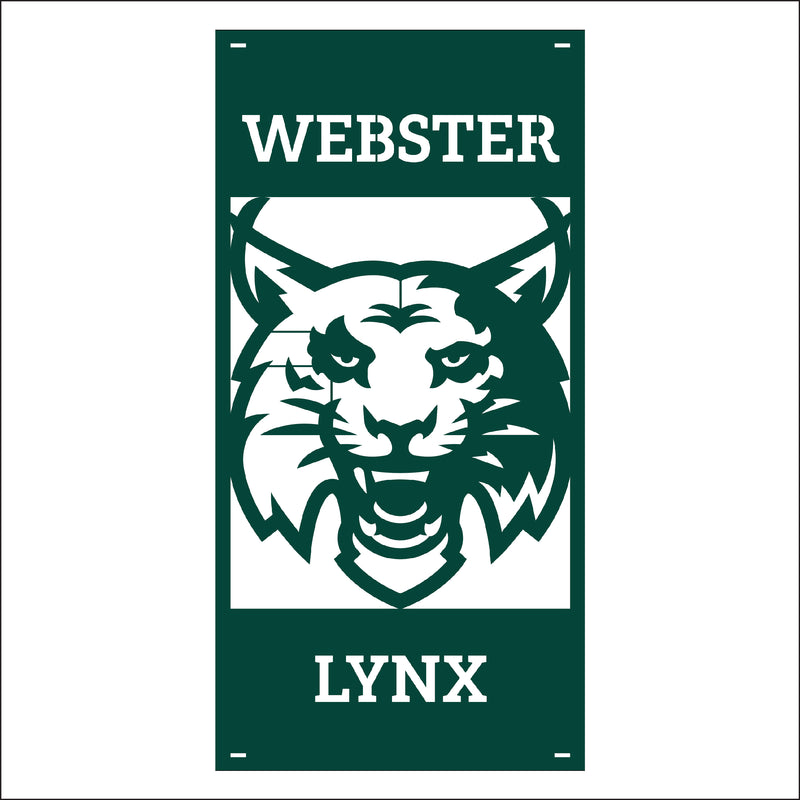 Load image into Gallery viewer, M134 Mascot Lynx - Metal Pole Banner
