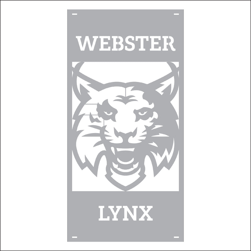 Load image into Gallery viewer, M134 Mascot Lynx - Metal Pole Banner