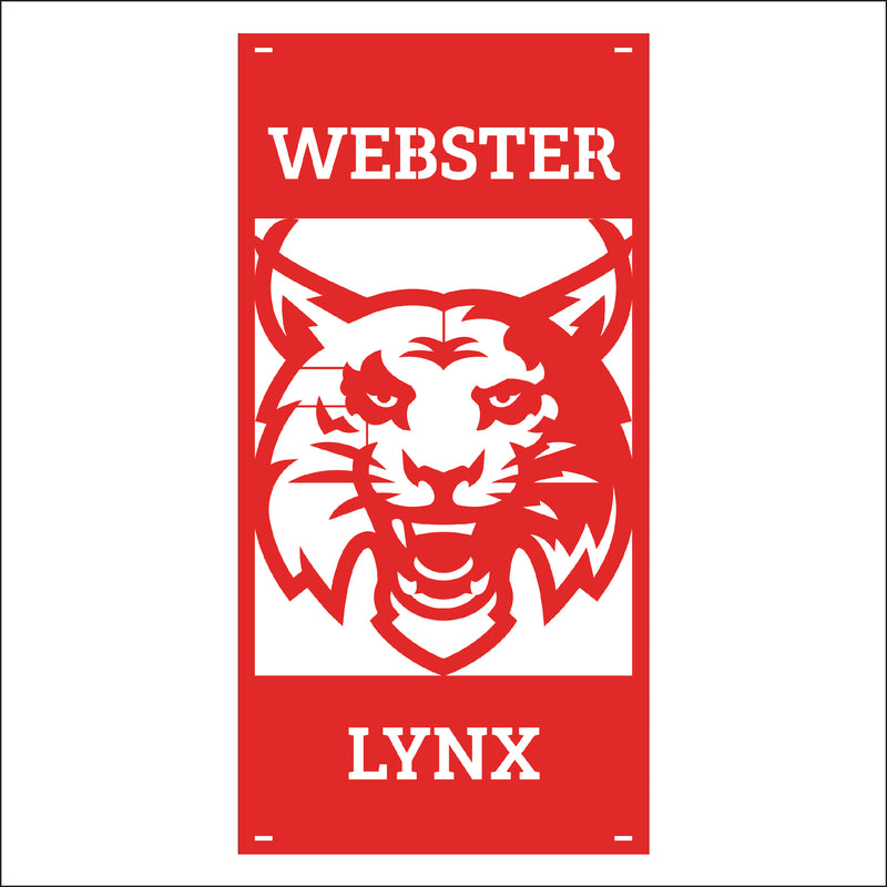 Load image into Gallery viewer, M134 Mascot Lynx - Metal Pole Banner
