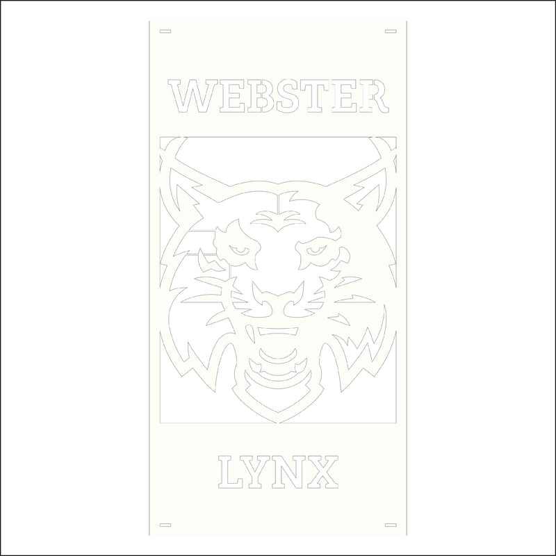 Load image into Gallery viewer, M134 Mascot Lynx - Metal Pole Banner