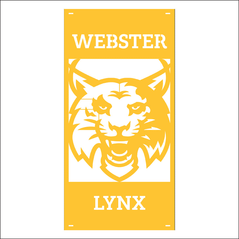 Load image into Gallery viewer, M134 Mascot Lynx - Metal Pole Banner
