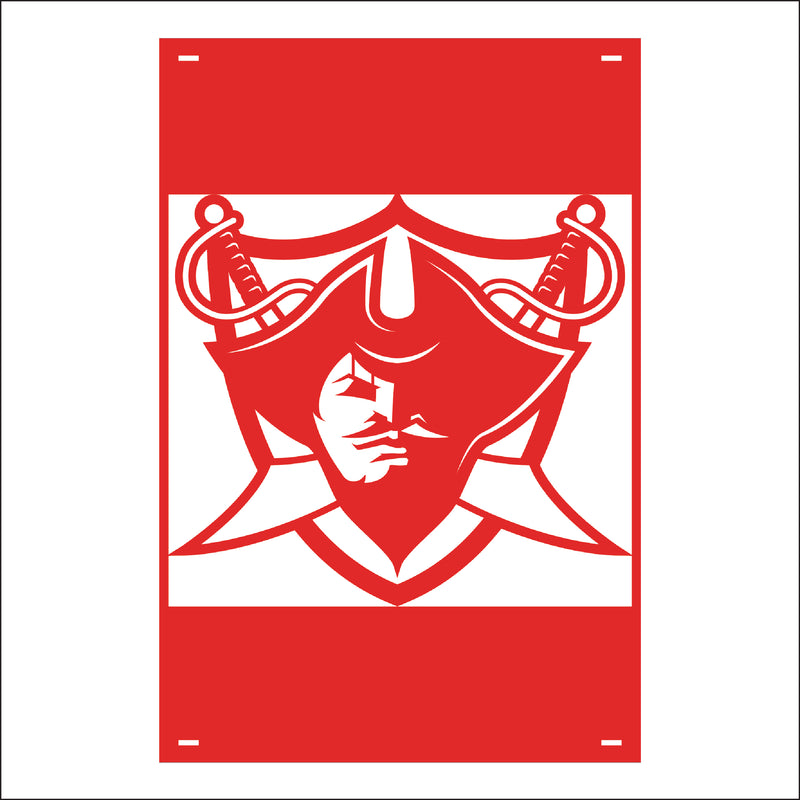 Load image into Gallery viewer, M135 Mascot Corsairs - Metal Pole Banner