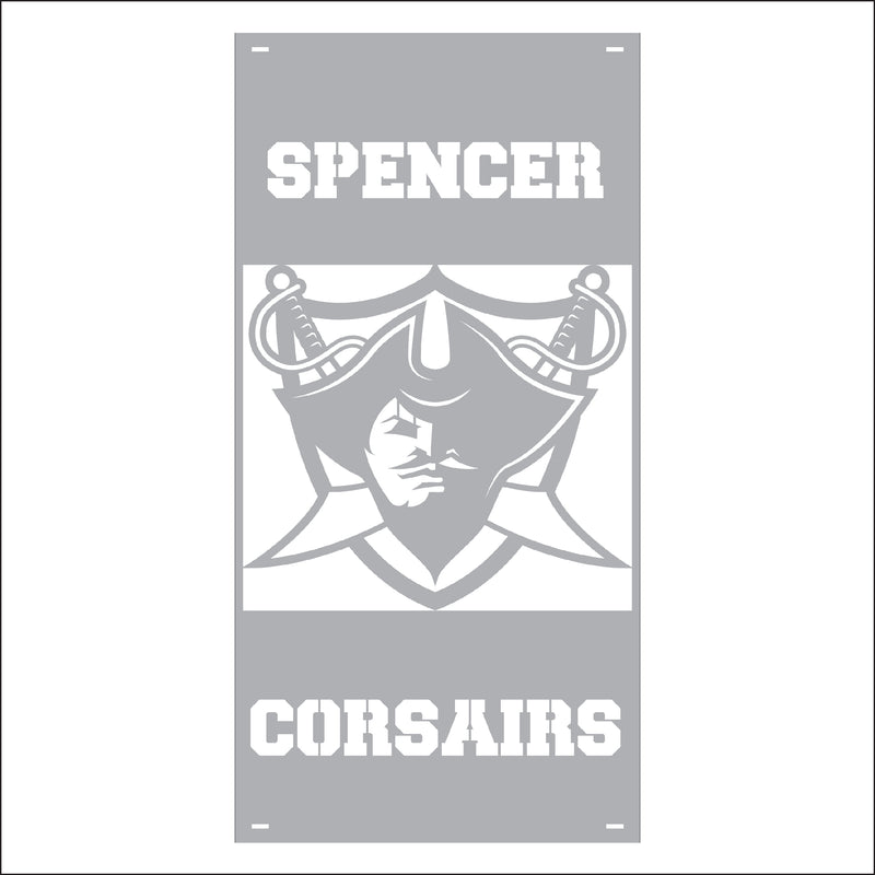 Load image into Gallery viewer, M135 Mascot Corsairs - Metal Pole Banner