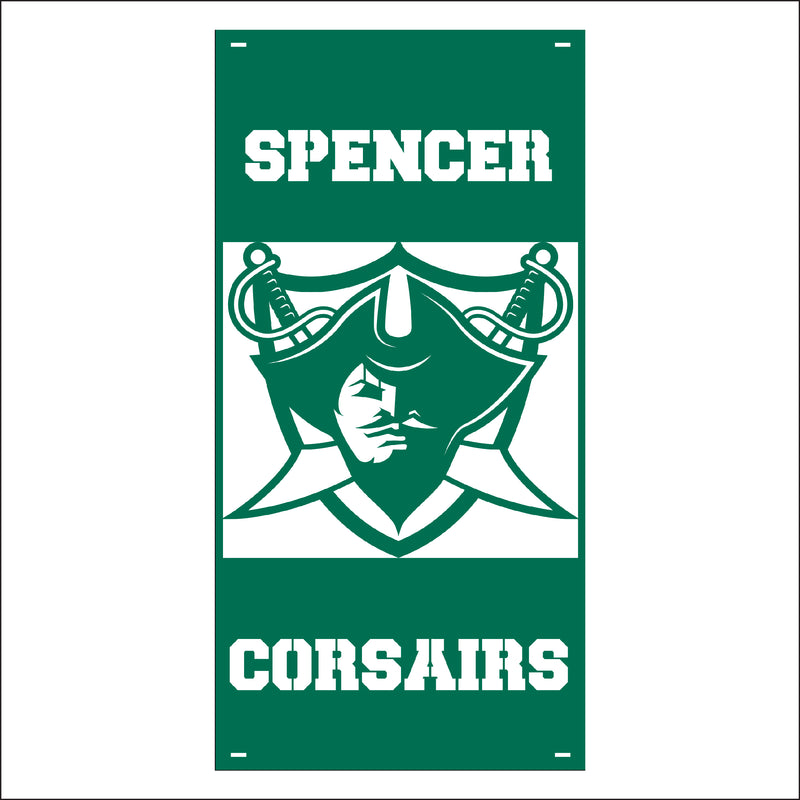 Load image into Gallery viewer, M135 Mascot Corsairs - Metal Pole Banner
