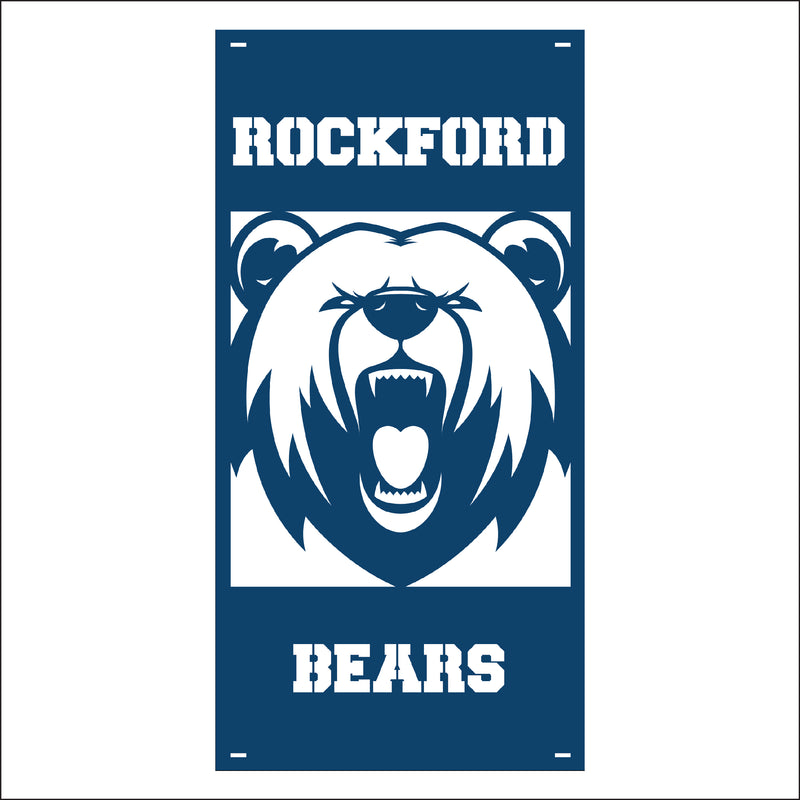 Load image into Gallery viewer, M137 Mascot Bears - Metal Pole Banner