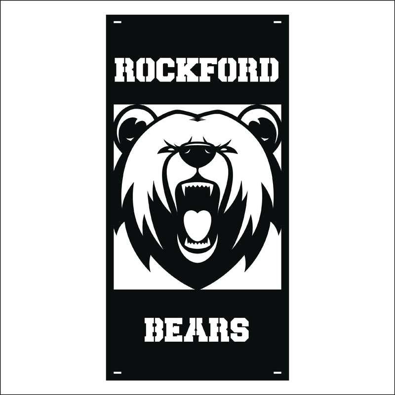 Load image into Gallery viewer, M137 Mascot Bears - Metal Pole Banner
