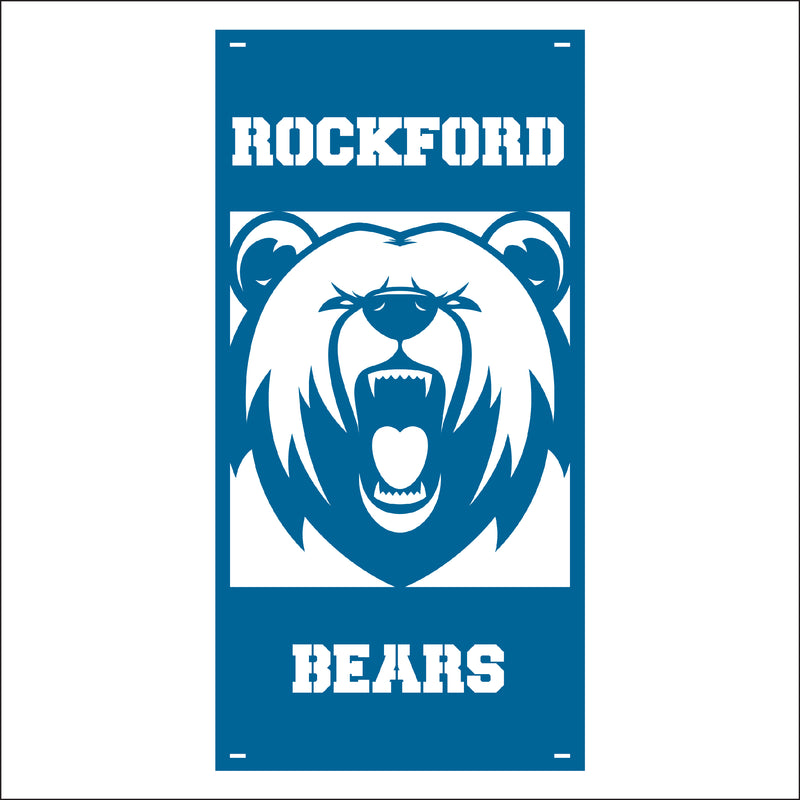 Load image into Gallery viewer, M137 Mascot Bears - Metal Pole Banner