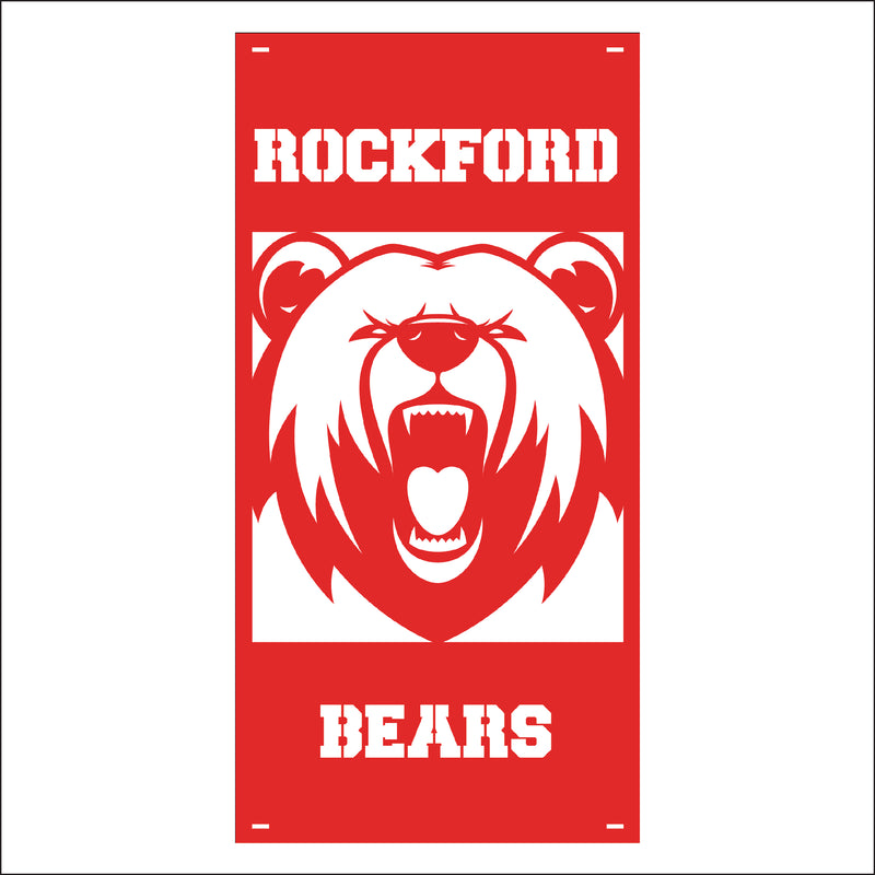 Load image into Gallery viewer, M137 Mascot Bears - Metal Pole Banner