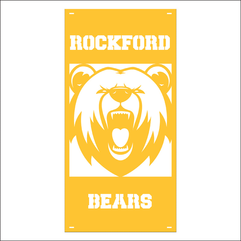 Load image into Gallery viewer, M137 Mascot Bears - Metal Pole Banner