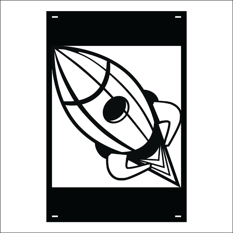 Load image into Gallery viewer, M138 Mascot Rockets - Metal Pole Banner