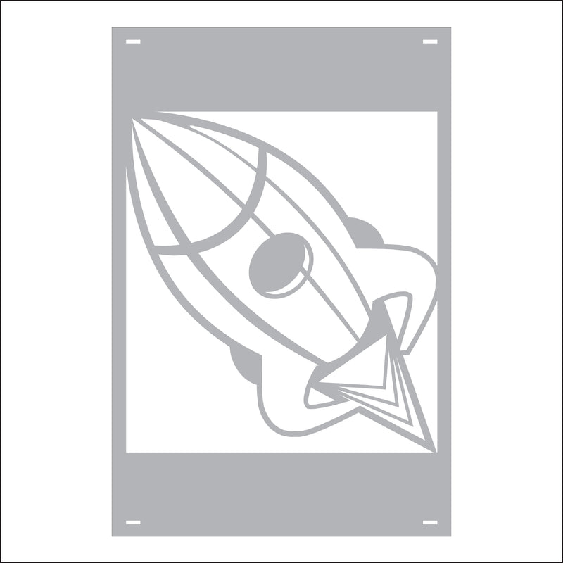 Load image into Gallery viewer, M138 Mascot Rockets - Metal Pole Banner