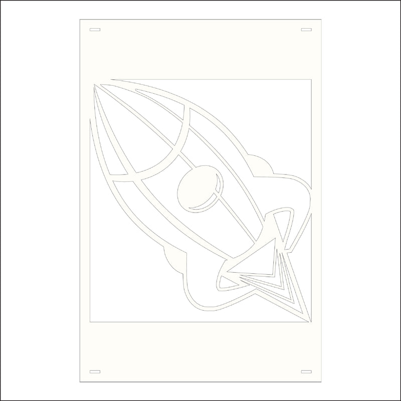 Load image into Gallery viewer, M138 Mascot Rockets - Metal Pole Banner