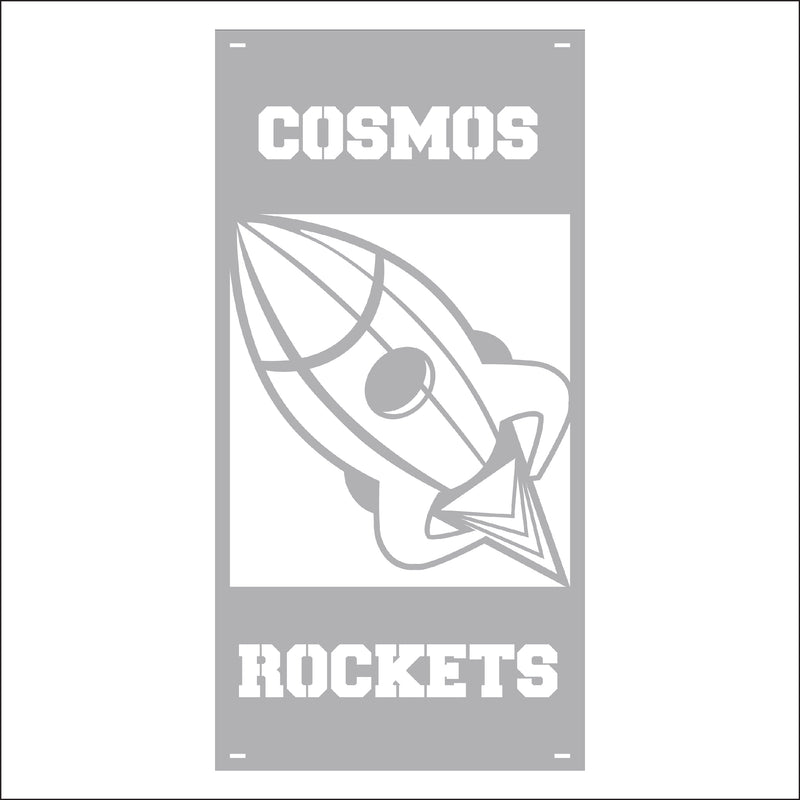 Load image into Gallery viewer, M138 Mascot Rockets - Metal Pole Banner